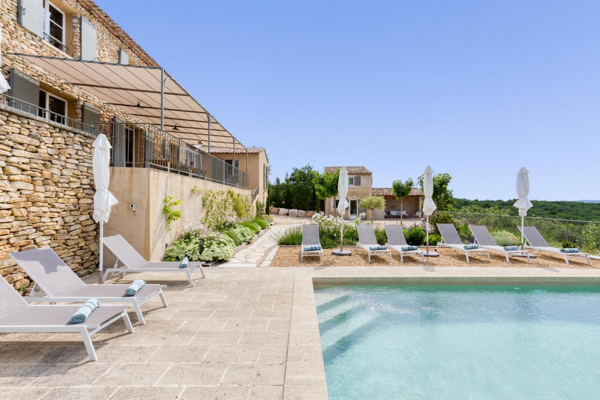 Вилла Bastide De Viens - Vue Luberon, Piscine Chauffee, Boulodrome Экстерьер фото